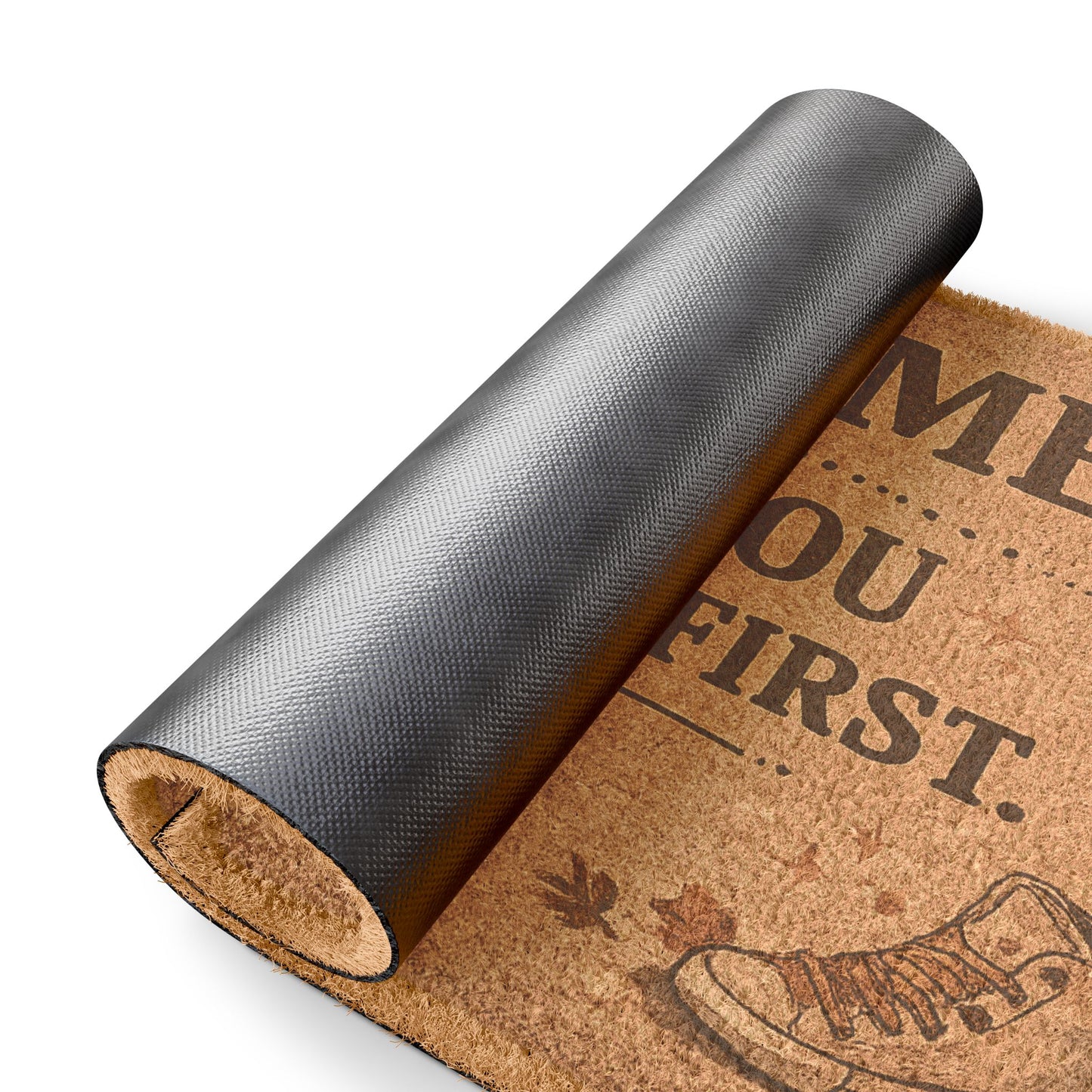 Welcome Doormat — "Welcome Unless You Didn't Text First" Funny Outdoor Coir Mat
