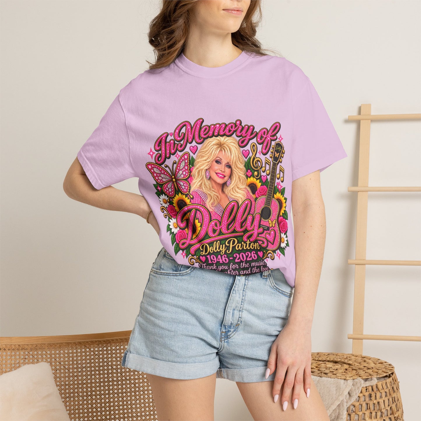 Memorial Graphic T-Shirt — "In Memory of Dolly (1946–2026)" Tribute Tee