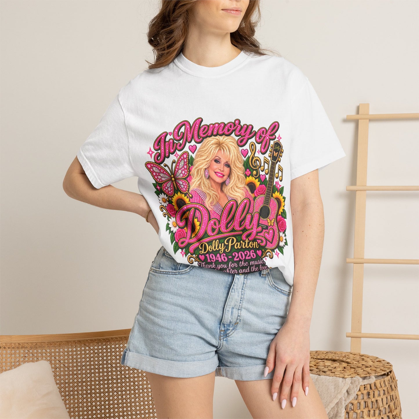 Memorial Graphic T-Shirt — "In Memory of Dolly (1946–2026)" Tribute Tee