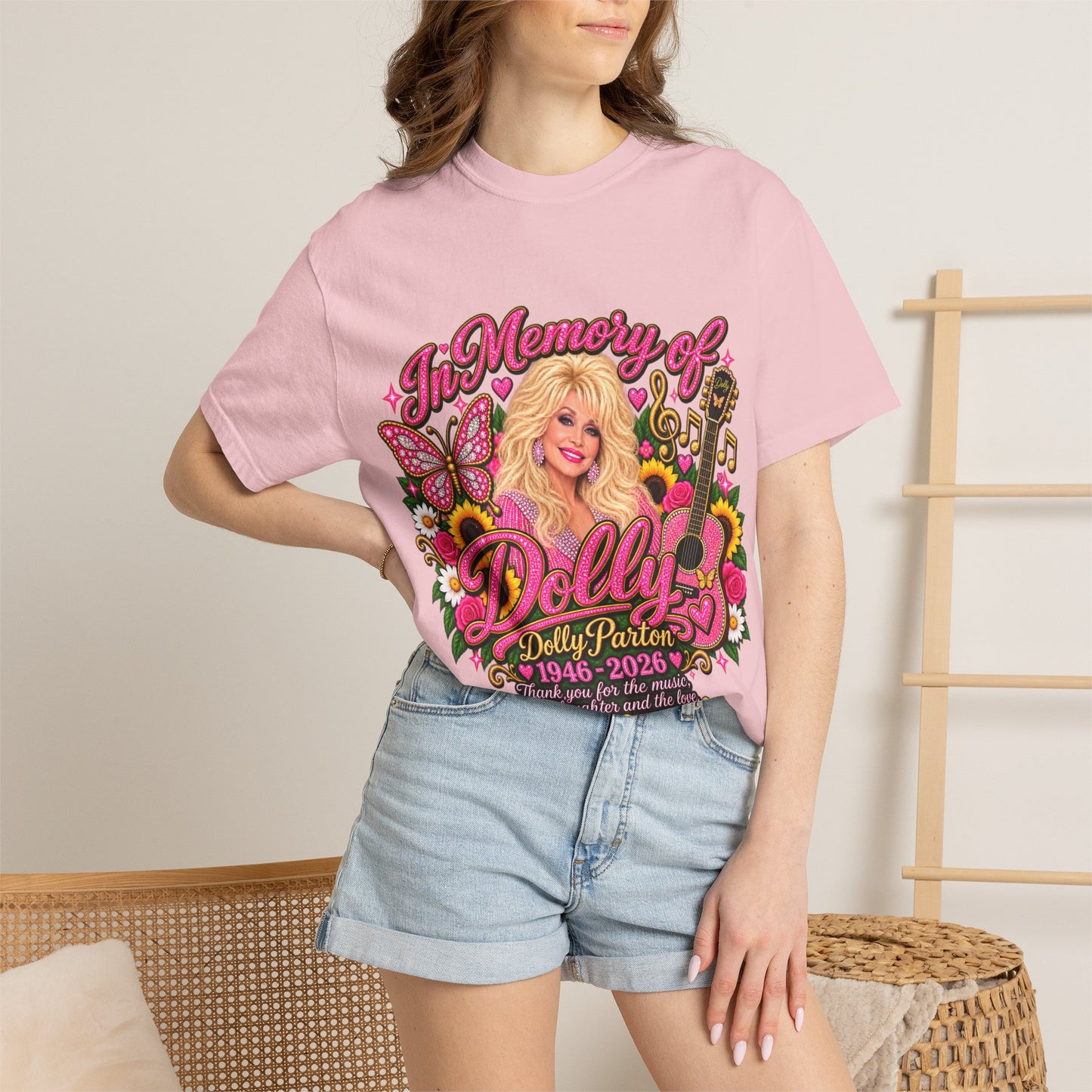 Memorial Graphic T-Shirt — "In Memory of Dolly (1946–2026)" Tribute Tee