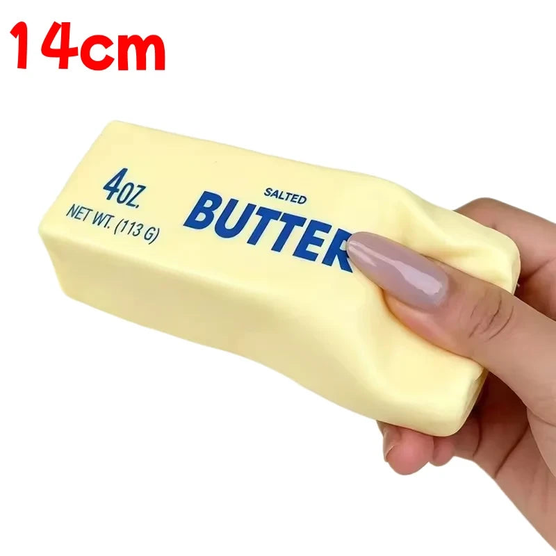 New ultra-soft, slow-rebound butter stick stress-relieving squeeze toy, a stress-relieving toy that mimics real food models, unique and fun.
