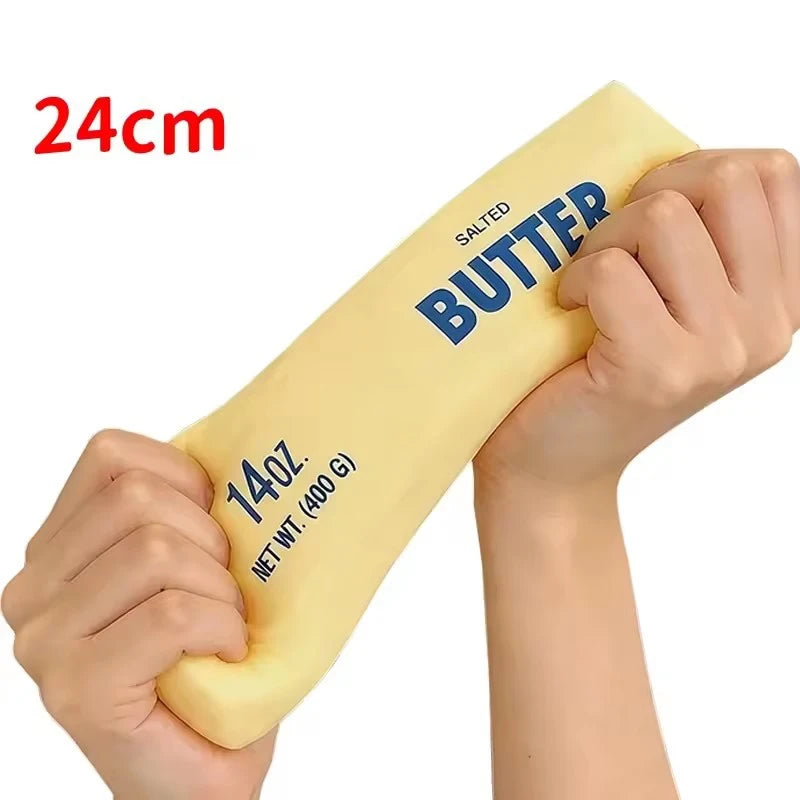 New ultra-soft, slow-rebound butter stick stress-relieving squeeze toy, a stress-relieving toy that mimics real food models, unique and fun.