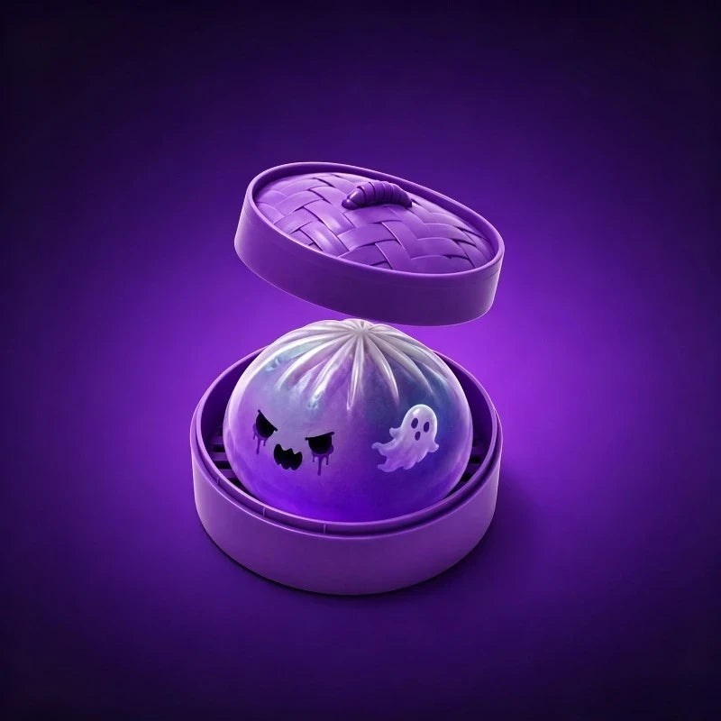 Glitter Halloween Ghost Squishy Toy