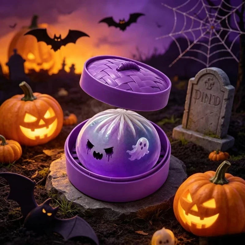Glitter Halloween Ghost Squishy Toy