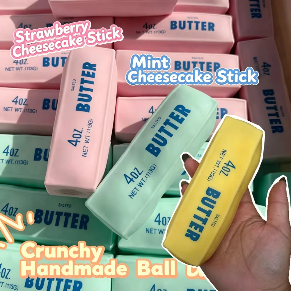 🧈 MEET THE CRUNCHY BUTTER SQUISHY
The butter you squeeze… not spread. 😂