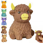 Highland Cow Sensory Squeeze Toy