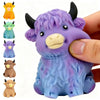 Highland Cow Sensory Squeeze Toy