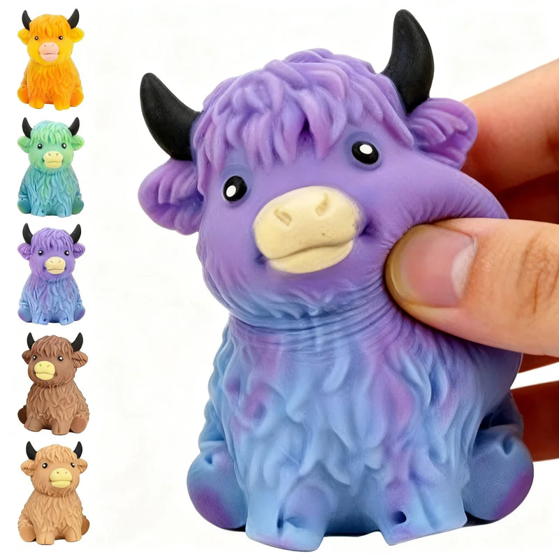Highland Cow Sensory Squeeze Toy