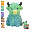Highland Cow Sensory Squeeze Toy