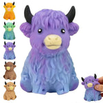 Highland Cow Sensory Squeeze Toy
