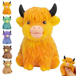 Highland Cow Sensory Squeeze Toy