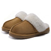 Women's Fuzzy Slippers Memory Foam Slippers Waterproof upper Autumn Winter House Shoes Indoor and Outdoor Slippers Trendy Fluffy Bedroom Slides  Short Plush Slippers Warm Walking Shoes
