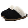 Women's Fuzzy Slippers Memory Foam Slippers Waterproof upper Autumn Winter House Shoes Indoor and Outdoor Slippers Trendy Fluffy Bedroom Slides  Short Plush Slippers Warm Walking Shoes