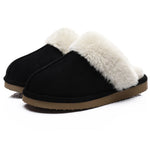 Women's Fuzzy Slippers Memory Foam Slippers Waterproof upper Autumn Winter House Shoes Indoor and Outdoor Slippers Trendy Fluffy Bedroom Slides  Short Plush Slippers Warm Walking Shoes