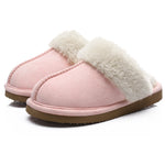 Women's Fuzzy Slippers Memory Foam Slippers Waterproof upper Autumn Winter House Shoes Indoor and Outdoor Slippers Trendy Fluffy Bedroom Slides  Short Plush Slippers Warm Walking Shoes