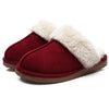 Women's Fuzzy Slippers Memory Foam Slippers Waterproof upper Autumn Winter House Shoes Indoor and Outdoor Slippers Trendy Fluffy Bedroom Slides  Short Plush Slippers Warm Walking Shoes