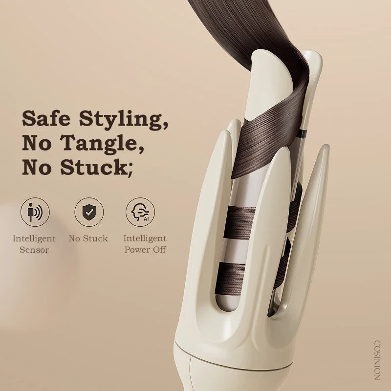 Automatic Curling Iron - Auto Rotating Hair Curler, Multi Sizes (0.75/1/1.25in), 3-Level Temps, 2-Way Rotation, Universal Voltage, GlossPro Ceramic Coating, Less Damage, Curls Curlers &amp; Straighteners Tool
