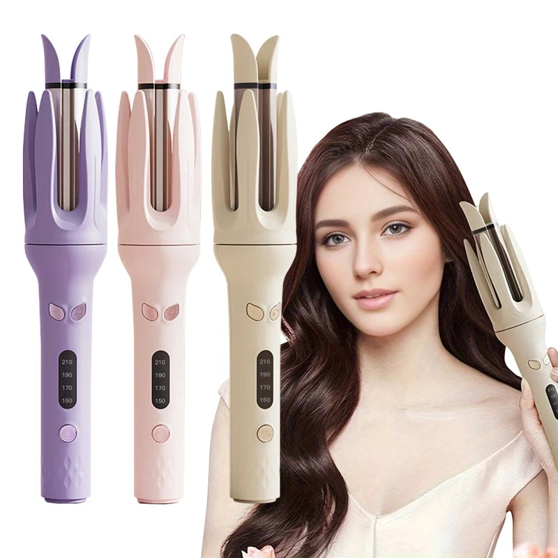 Automatic Curling Iron - Auto Rotating Hair Curler, Multi Sizes (0.75/1/1.25in), 3-Level Temps, 2-Way Rotation, Universal Voltage, GlossPro Ceramic Coating, Less Damage, Curls Curlers &amp; Straighteners Tool