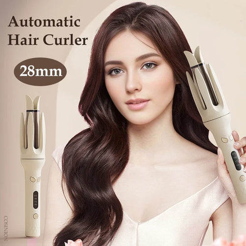 Automatic Curling Iron - Auto Rotating Hair Curler, Multi Sizes (0.75/1/1.25in), 3-Level Temps, 2-Way Rotation, Universal Voltage, GlossPro Ceramic Coating, Less Damage, Curls Curlers &amp; Straighteners Tool