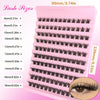 DIY Enchantress Cluster Lashes Kit - Lightweight Cosmetic False Eyelash Clusters, Soft Fluffy Extensions, Glue Remover, Tweezer, Beginner-Friendly for Adults' At-Home Lash Upgrade Eye Makeup