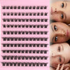 DIY Enchantress Cluster Lashes Kit - Lightweight Cosmetic False Eyelash Clusters, Soft Fluffy Extensions, Glue Remover, Tweezer, Beginner-Friendly for Adults' At-Home Lash Upgrade Eye Makeup