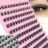 DIY Enchantress Cluster Lashes Kit - Lightweight Cosmetic False Eyelash Clusters, Soft Fluffy Extensions, Glue Remover, Tweezer, Beginner-Friendly for Adults' At-Home Lash Upgrade Eye Makeup