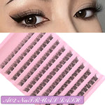 DIY Enchantress Cluster Lashes Kit - Lightweight Cosmetic False Eyelash Clusters, Soft Fluffy Extensions, Glue Remover, Tweezer, Beginner-Friendly for Adults' At-Home Lash Upgrade Eye Makeup