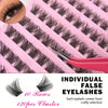 DIY Enchantress Cluster Lashes Kit - Lightweight Cosmetic False Eyelash Clusters, Soft Fluffy Extensions, Glue Remover, Tweezer, Beginner-Friendly for Adults' At-Home Lash Upgrade Eye Makeup