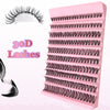 DIY Enchantress Cluster Lashes Kit - Lightweight Cosmetic False Eyelash Clusters, Soft Fluffy Extensions, Glue Remover, Tweezer, Beginner-Friendly for Adults' At-Home Lash Upgrade Eye Makeup