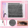 DIY Enchantress Cluster Lashes Kit - Lightweight Cosmetic False Eyelash Clusters, Soft Fluffy Extensions, Glue Remover, Tweezer, Beginner-Friendly for Adults' At-Home Lash Upgrade Eye Makeup