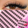 DIY Enchantress Cluster Lashes Kit - Lightweight Cosmetic False Eyelash Clusters, Soft Fluffy Extensions, Glue Remover, Tweezer, Beginner-Friendly for Adults' At-Home Lash Upgrade Eye Makeup