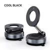 Fold-Flat Magnetic Car Phone Holder - Compact Metal Secure Smartphone Holder, 20N52 Magnetic Grip, Vertical Round Mount, Vacuum Suction Cup, Heat-Resistant Nano-Adhesive Base, MagSafe Snap on Vehicle Accessory for Car Interior, Secure Holder