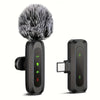Wireless Lavalier Microphone for iPhone/iPad/Android Smartphones, Plug-and-Play Portable USB-C Lapel Mic for Audio/Video Recording, Mini Wireless Microphone for Live Streams, Interviews,Teaching, Vlog, YouTube,Tiktok, 2-Pack Sets, Smartphone