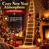 Santa Claus Ladder LED String Lights