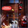 Santa Claus Ladder LED String Lights
