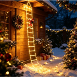 Santa Claus Ladder LED String Lights