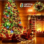 Santa Claus Ladder LED String Lights