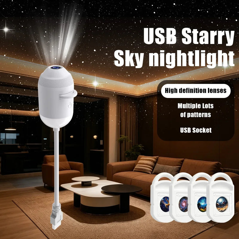 USB Starry Sky Projection Night Light