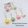 Dumpling Squishy Fidget Keychain
