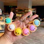 Dumpling Squishy Fidget Keychain