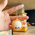 Dumpling Squishy Fidget Keychain