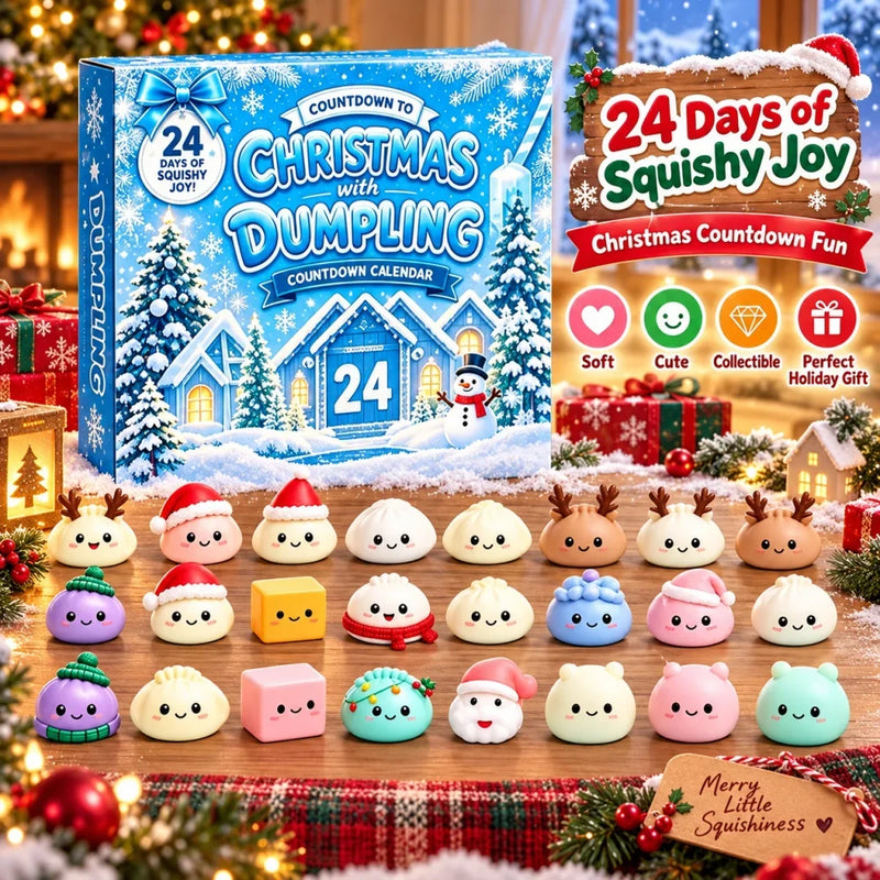 Christmas Advent Calendar Mystery Dumpling Squishy