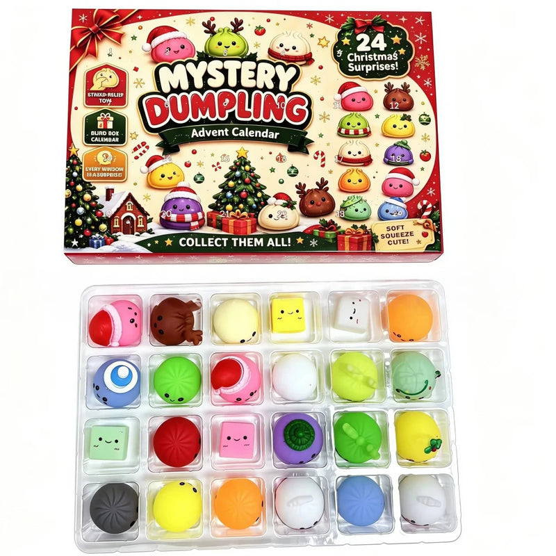 Christmas Advent Calendar Dumpling Fidget Toy