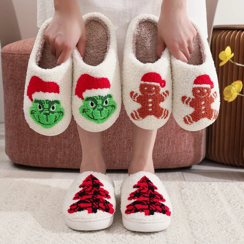Christmas Cotton Slippers
