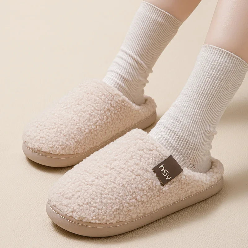 Plush Fleece House Slippers