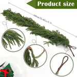 Artificial Norfolk Pine Holiday Garland