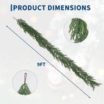 Artificial Norfolk Pine Christmas Garland