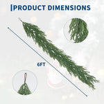 Artificial Norfolk Pine Christmas Garland