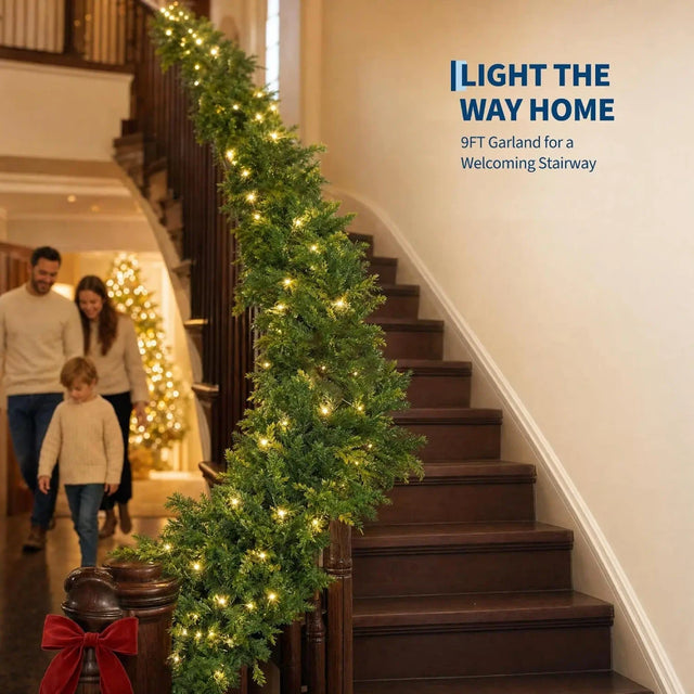 Artificial Norfolk Pine Christmas Garland