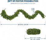Artificial Norfolk Pine Christmas Garland
